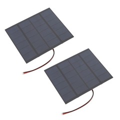 2PCS 1.5W 6V Small Solar Panels Monocrystalline Silicon DIY Solar Charging Panel