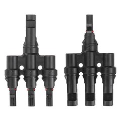 A Pair of T-Shaped Branch 1 to 3 Connector
