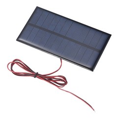 6V 0.96W 160mA Mini Solar Panels with Cable, 110 x 60mm