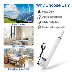 ECOWORTHY 330lb 12V Linear Actuator IP54 Waterproof Solar Tracker 18 Inch Stroke