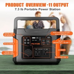 296Wh Portable Power Station 400W Solar Generator