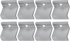 10 Pcs Aluminum Solar Panel End Clamps Mounting Hardware Kit PV Module Frame …