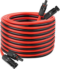 10 AWG Solar Extension Cable 100FT, Flexible Solar Panel Wire with Male to Femal
