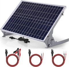 30W 12V Solar Battery Charger Maintainer Built-in Smart MPPT Charge Controller