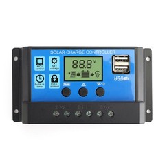 60A Solar Panel Battery Regulator Charge Controller PWM LCD Dual USB 12V24V