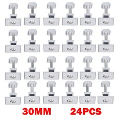 24Pcs 30mm Solar Panel Middle Clamps Aluminium Solar Panel Mount Mid Clips NEW