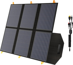 60W Portable Solar Panel for Power Station, 24% High Efficiency Foldable Solar C