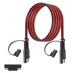 14AWG SAE 6FT Extension Cable with Polarity Reverse Adapter for Solar Panel RV