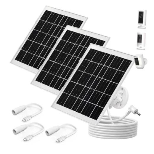 7W Ring Solar Panel is Specially Designed for Spotlight Cam Battery and Ring