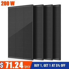 200W 400W 800W 1000W Mono Solar Panel 12V 18BB Off-Grid Camping Battery Home RV