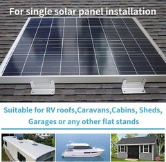 16 Units per Set Solar Panel Mounting Z Brackets, Solar Panel Mounting Bracke…