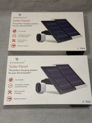Wasserstein 2W Solar Panel for Arlo black – 2 Packs Of 2