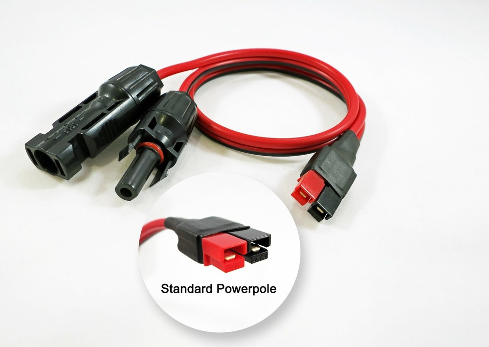 18″ inch Solar Charging Cable fits ANDERSON POWERPOLE, JACKERY, 45A Connectors