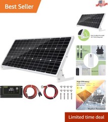 High-Efficiency 100W Monocrystalline Solar Panel with Intelligent Charge Control