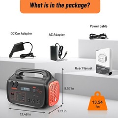 Portable Power Station 600W | 655Wh for Camping & Backup