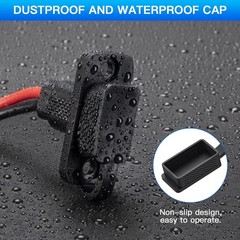 Weatherproof SAE Power Socket Rectangular Port 1.1FT SAE Connector ELECTOP