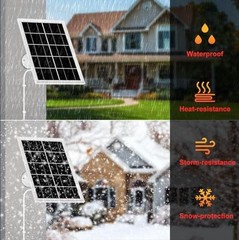 7W Solar Panel for Ring,Solar Charger for Stick Up Cam, Stick Up Cam Pro, 1