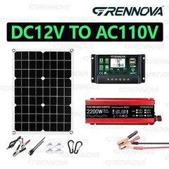 Grennova 2200W Off-Grid Solar Kit 60A MPPT Pure Sine Home RV Backup
