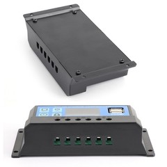 60A Solar Panel Battery Regulator Charge Controller PWM LCD Dual USB 12V24V