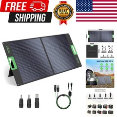 100W Portable Solar Panel for Power Station Generator, 20V Foldable Solar Cel…