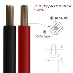 10ft Solar Panel Extension Cable Wire XT60 Female to Solar Connectors