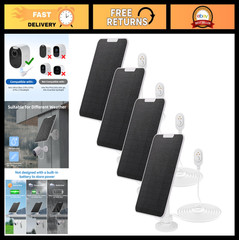 Solar Panel Charger for Arlo Cameras – 5V 4W, IP65 Waterproof, 9.8ft Cable, 4 Pa