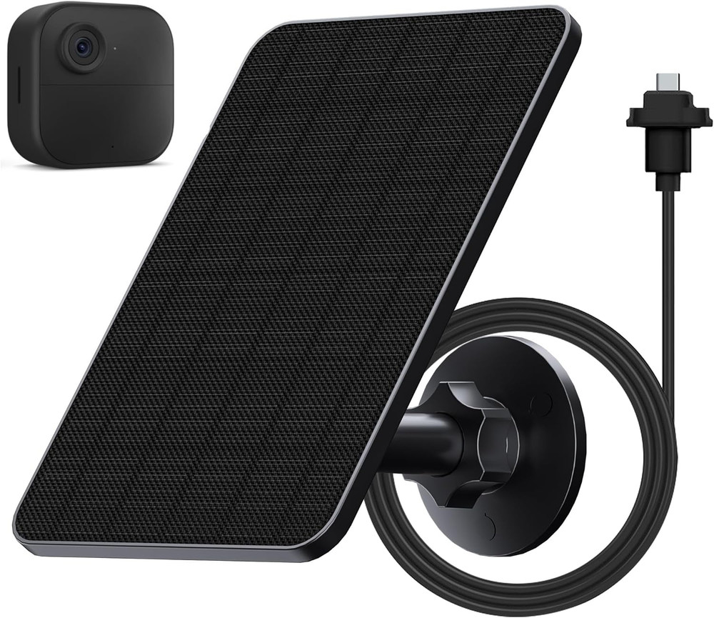 4W Solar Charger for Blink Outdoor Camera, USB-C, IP65 Waterproof, 13.1ft Cable
