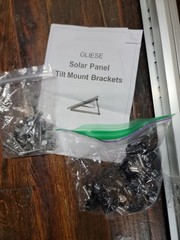 45 inch Adjustable Solar Panel RV Tilt Mount Brackets (2 Set) RV Kit System Flat