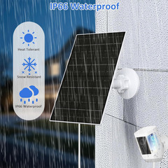 Solar Panel for Ring Camera, 6W Solar Charger Compatible with Ring Stick up & Sp