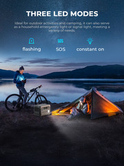 OUKITEL 1024Wh Power Station, 1800W Solar Generator, LiFePO4 Battery Back Energy