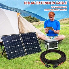10AWG Solar Extension Cable – 40FT with Connectors for Harsh Environments