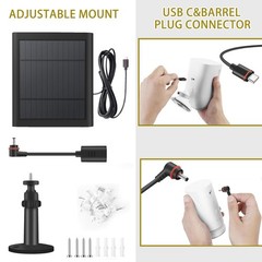 Solar Panel for Ring Spotlight Cam Plus/Pro with 10FT Waterproof Cable