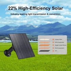 10W Solar Panel for Trail Cameras, 10400mAh Battery, Waterproof Charger, Outdoor