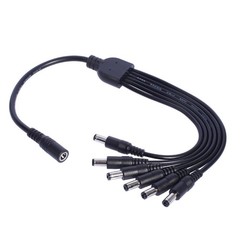 1 to 6 Solar Charging Cable 5.5×2.1mm 5.5×2.5mm for Efficient Power Supply