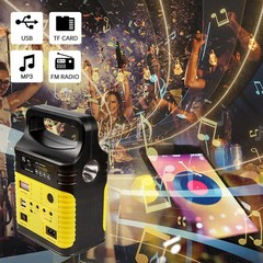 Solar Generator Portable Power Station Yellow
