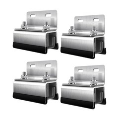Pack of 4 Steel Solar Mounting Brackets for Roof Box Secure Fastening Marine Use