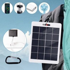 10/20W Portable USB Solar Panel Charger Power Bank for Outdoor Camp Hiking Phone