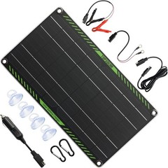 10W 12V Solar Panel Car Battery Charger Portable Trickle Maintainer RV Marine