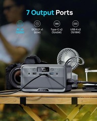 Portable Power Station 100W with 25W Solar Panel LiFePO4 Battery Power Bank w…