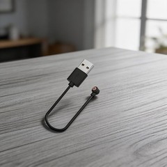 2-Piece Magnetic Charging Cable Designed for Smart Ring 4.0 mm Round Interface