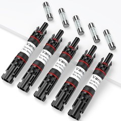 Vansdon 10A Solar Fuse 5PCS,Solar Fuse Holder Inline for Solar Panel and Sola…