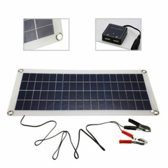 100W 80W 50W Solar Panel Kit 12V Battery Charger w/30A LCD Controller Camping RV