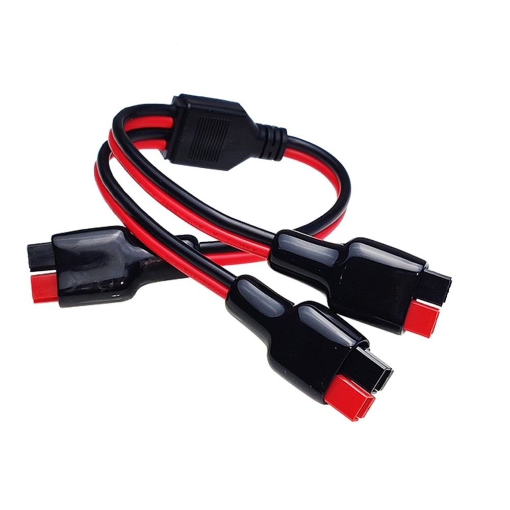 1 to 2 Anderson Y Splitter Cable,12AWG Solar Charging Splitter Cable Solar Panel