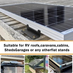Efficient 16-Piece Solar Panel Z Bracket Set – Ideal for RVs and Off-Grid Needs