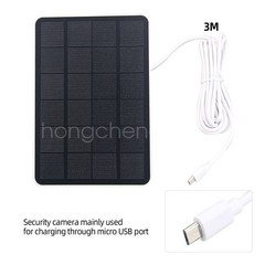 Solar Panel for Outdoor Security Camera Battery 10W USB C Type-C Waterproof