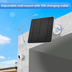 Solar Panel for Ring Camera, Compatible with Spotlight Cam/Pro/Plus Battery, …