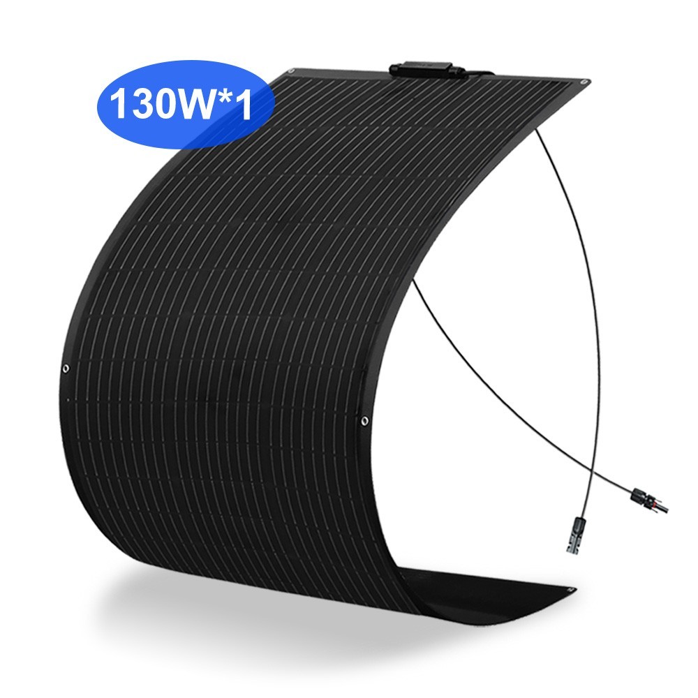 130 Watt Flexible Solar Panel 12V Monocrystalline Solar PV Charging For RV Boats