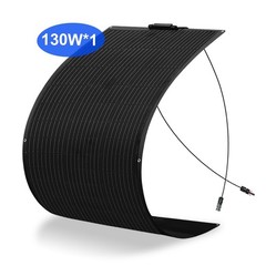 130 Watt Flexible Solar Panel 12V Monocrystalline Solar PV Charging For RV Boats