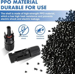16 PCS Solar Cable Connectors with 2 Spanners – Waterproof Design