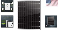 Compact 80W High-Efficiency Solar Panel with MC4 Connectors – Ideal for Outdoors